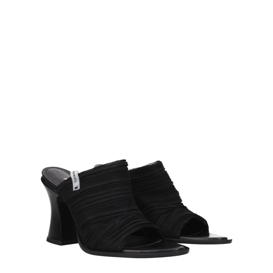 Premiata Black Fabric Platforms