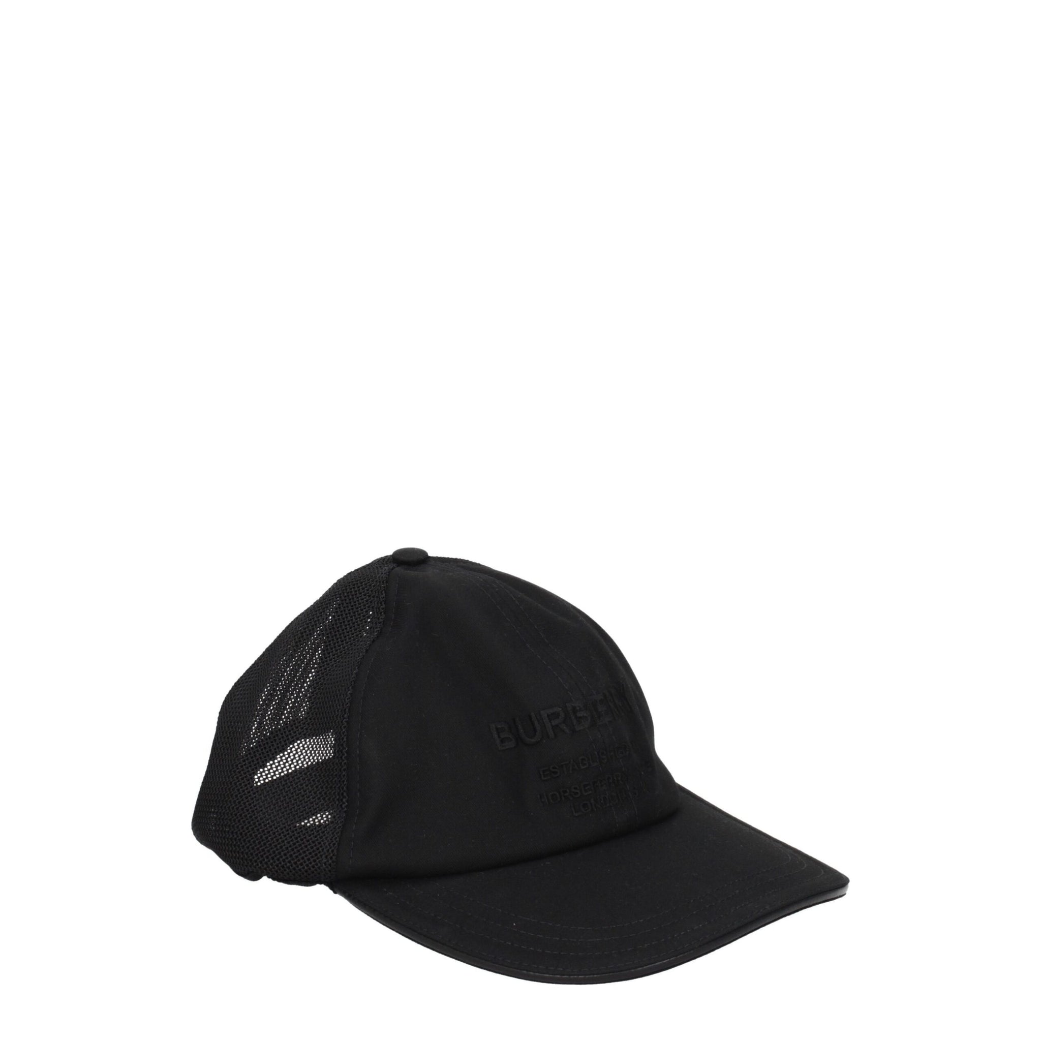 Burberry Black Cotton Cap (Baseball Hat)