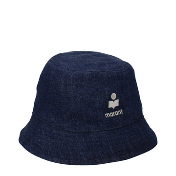 Isabel Marant Blue Cotton Bucket Hats