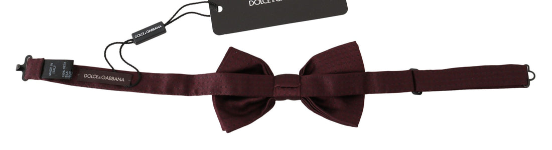 Dolce & Gabbana Silk Polka Dot Adjustable Neck Bow Tie Papillon - Whispers Of Wisdom Clothing