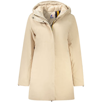 K-WAY Beige Polyester Jackets & Coat