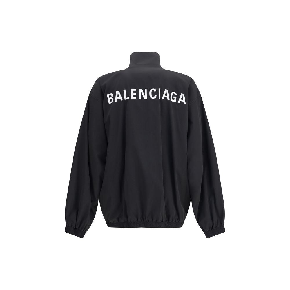Balenciaga Black Polyester Shell Jacket