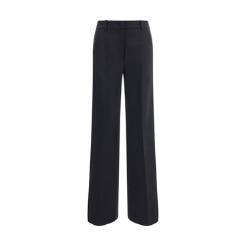 P.A.R.O.S.H. Black Fleece Wool Casual Pants