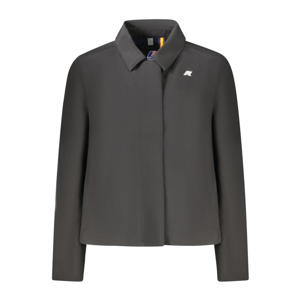 K-WAY Black Polyester Jackets & Coat
