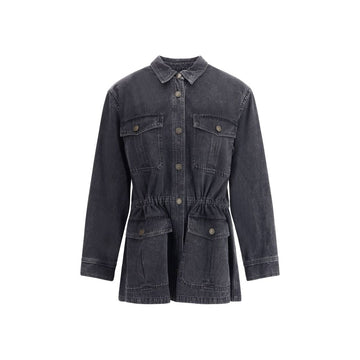 Marant Etoile Gray Cotton Denim Jacket