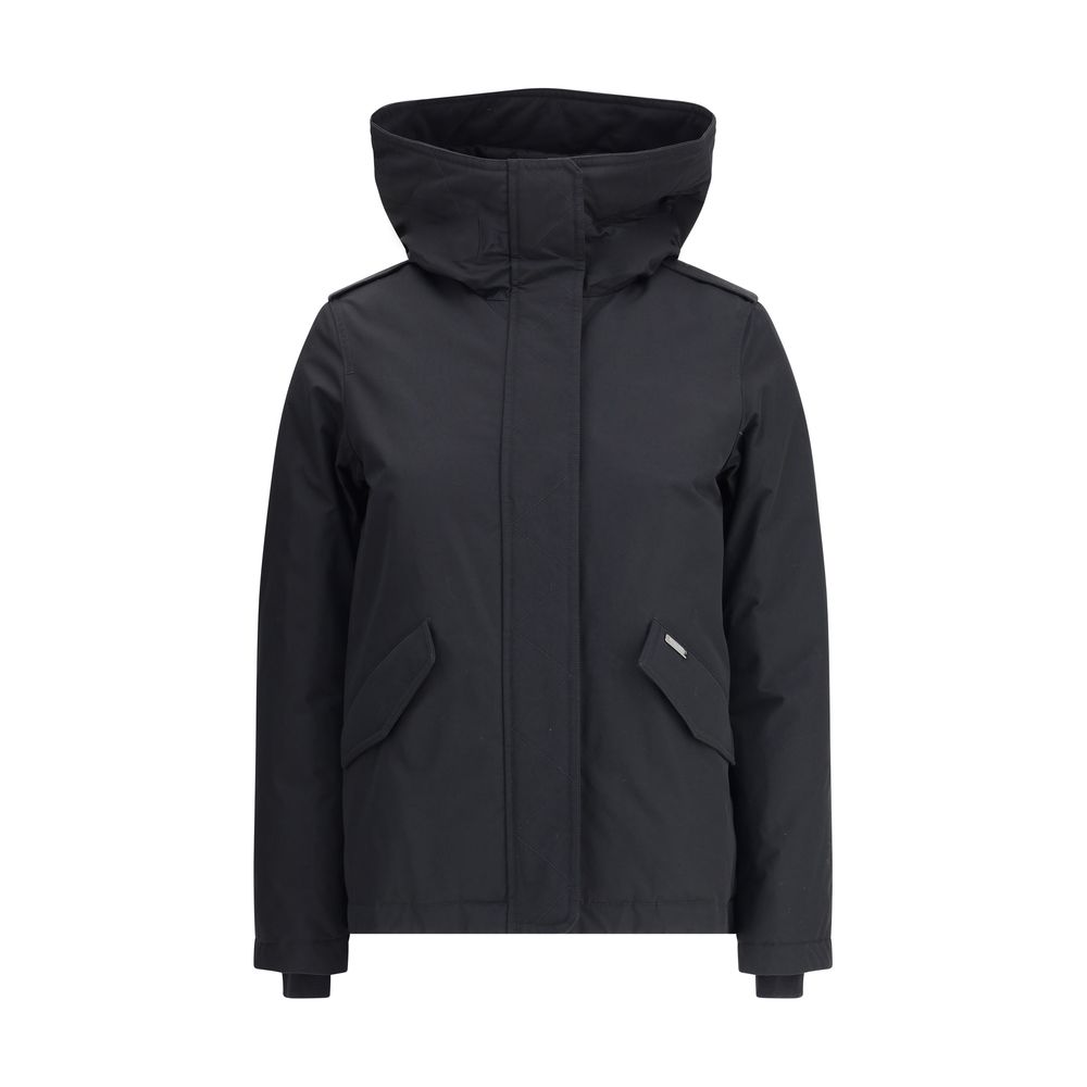 Woolrich Black Cotton Shell Jacket