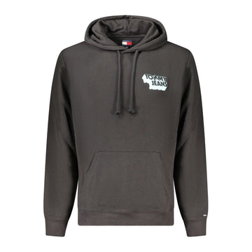 Tommy Hilfiger Black Cotton Men Hoodie