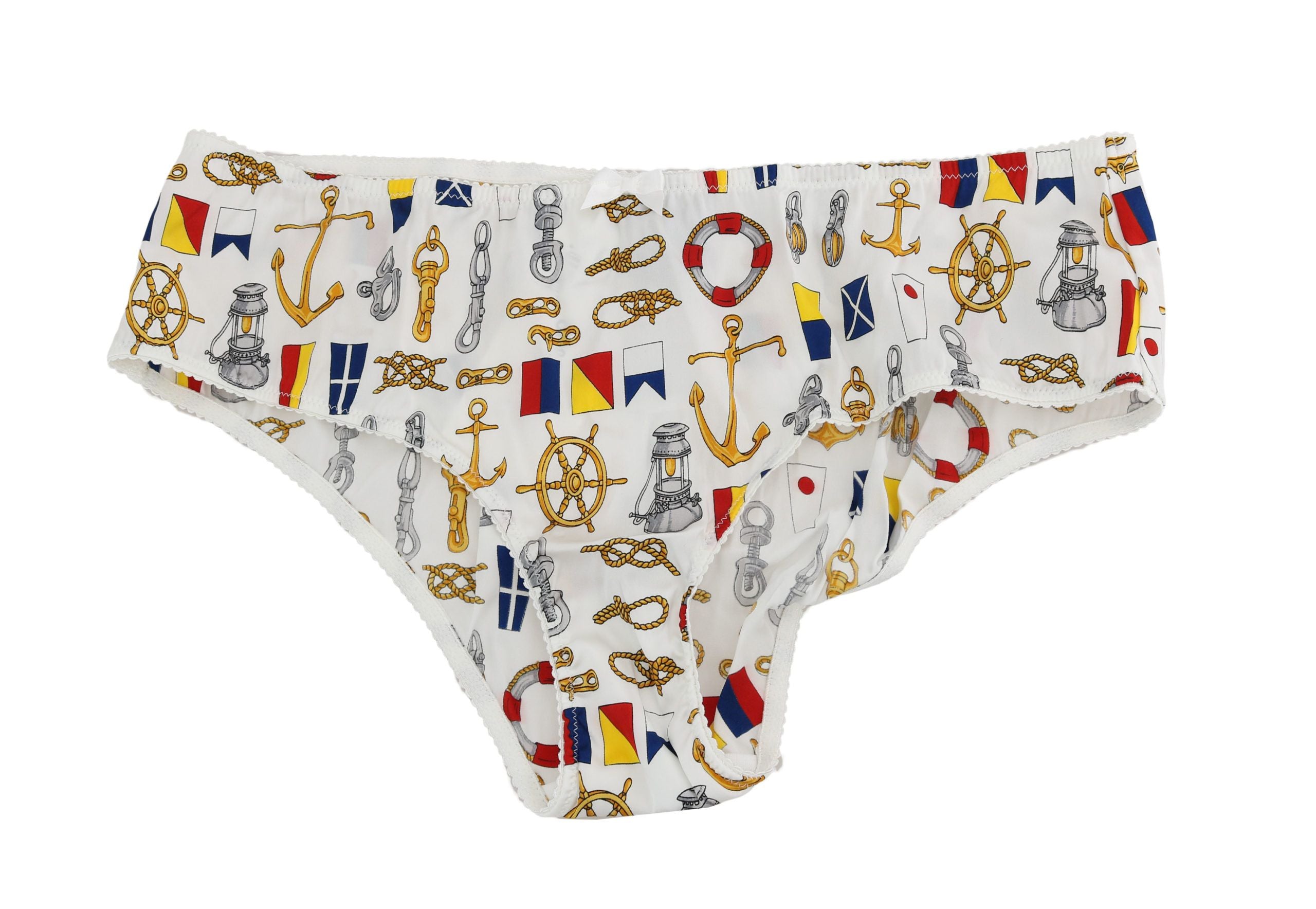 Dolce & Gabbana Underwear Sailor Print Silk Bottoms - Whispers Of Wisdom Clothing