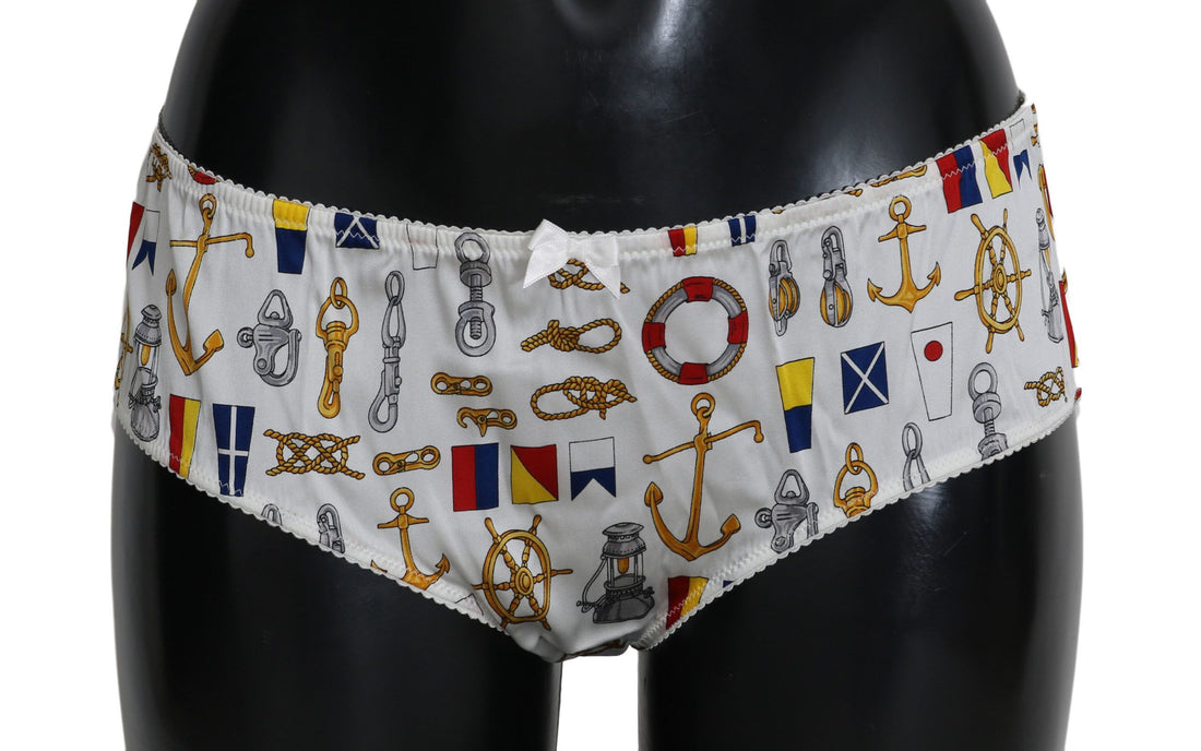 Dolce & Gabbana Underwear Sailor Print Silk Bottoms - Whispers Of Wisdom Clothing