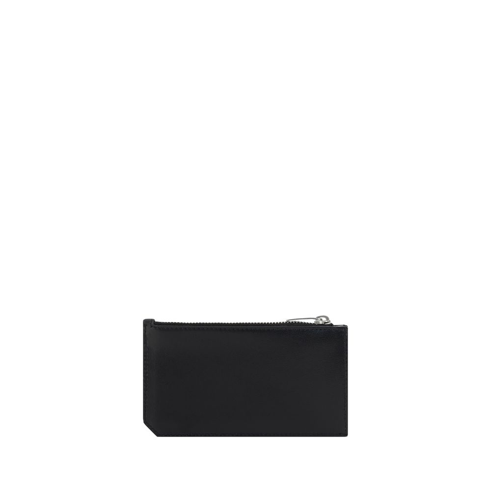 Saint Laurent Black Calf Leather Bos Taurus Wallet