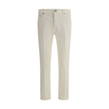 PT Torino Cream Cotton Slim Fit Jeans