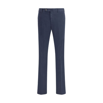 PT Torino Blue Cotton Casual Pants