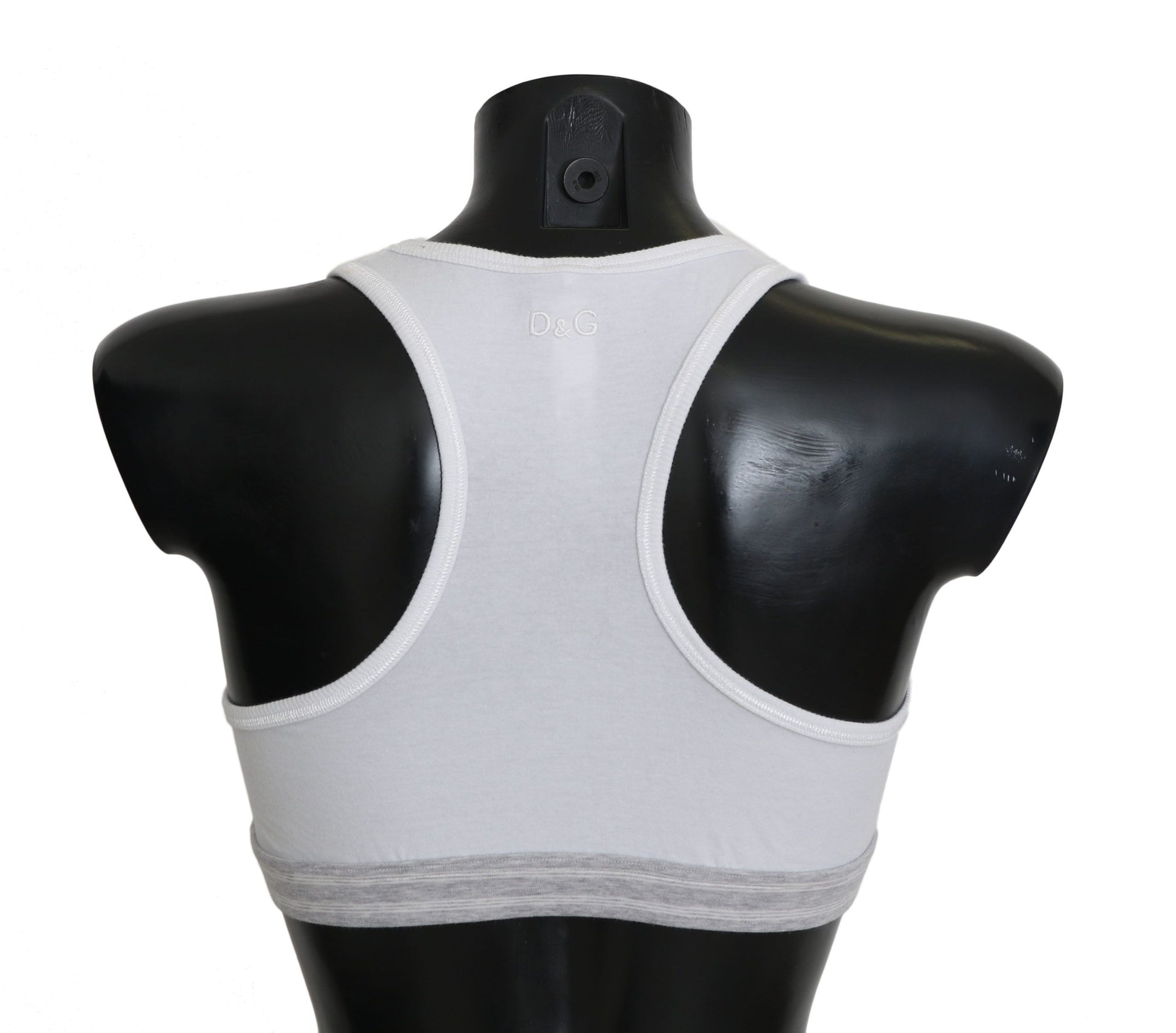 Dolce & Gabbana White Cotton Sport Stretch Bra Underwear - Whispers Of Wisdom Clothing
