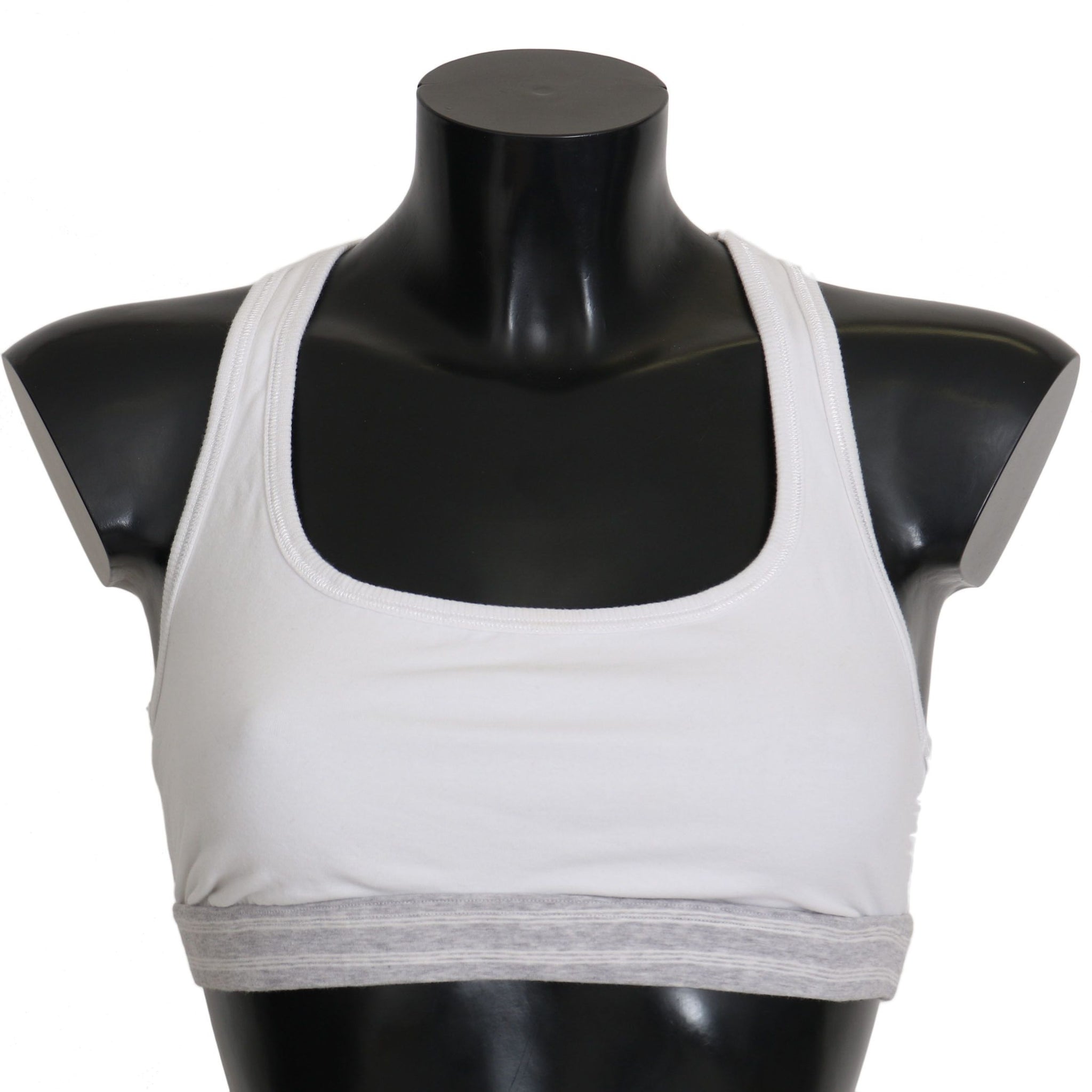 Dolce & Gabbana White Cotton Sport Stretch Bra Underwear - Whispers Of Wisdom Clothing
