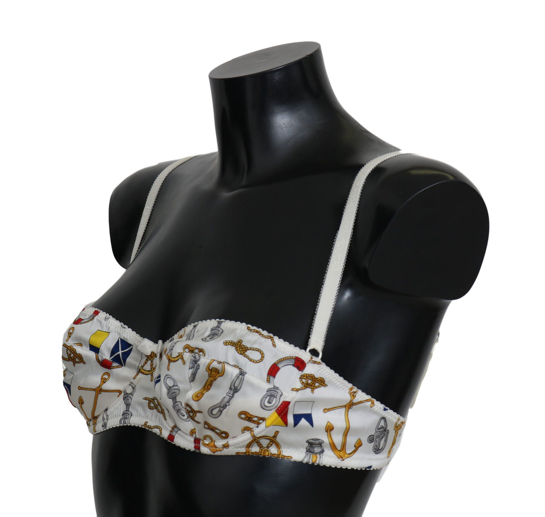 Dolce & Gabbana White Balconcino Sailor Print Underwear - Whispers Of Wisdom Clothing