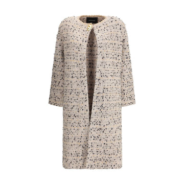 Fabiana Filippi Multicolor Fleece Wool Coat