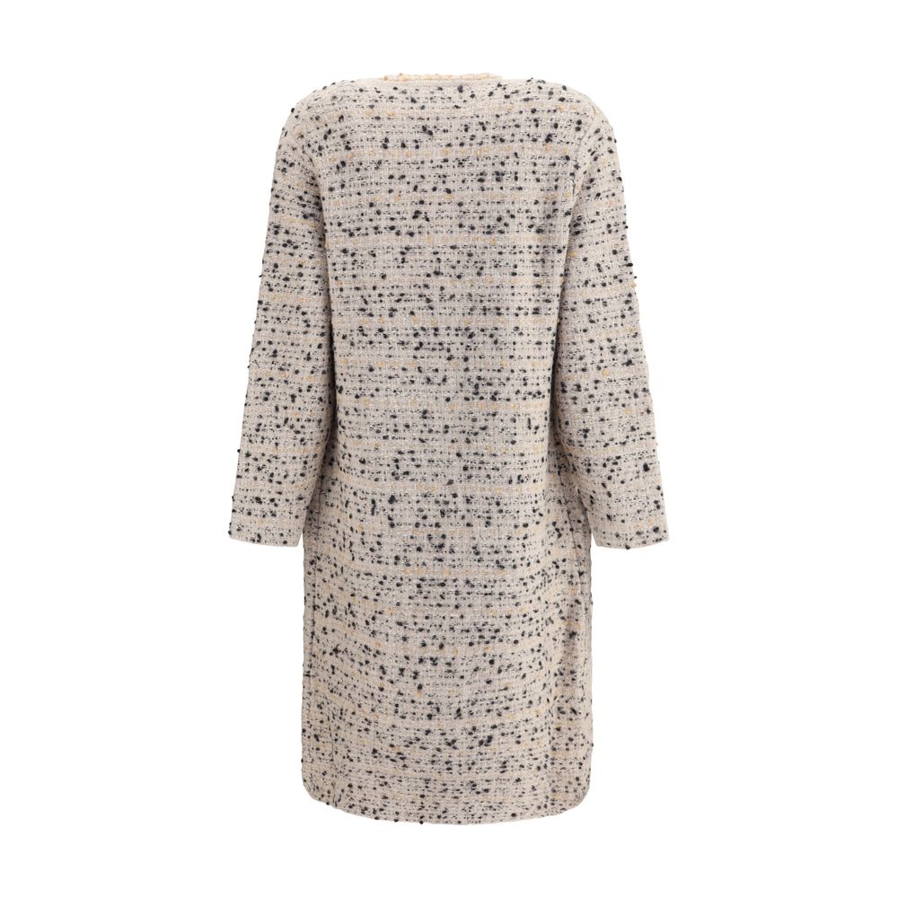 Fabiana Filippi Multicolor Fleece Wool Coat