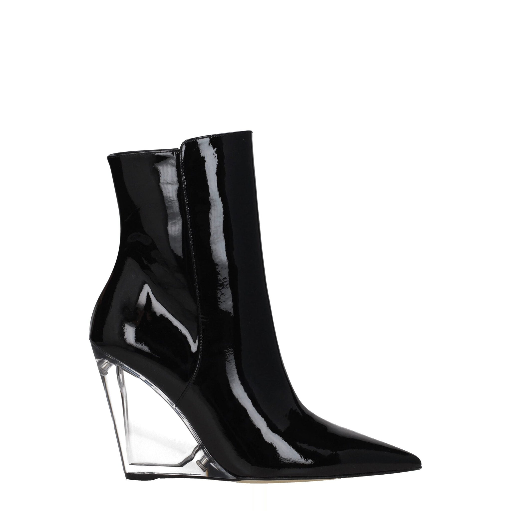Stuart Weitzman Black Leather Ankle Boots