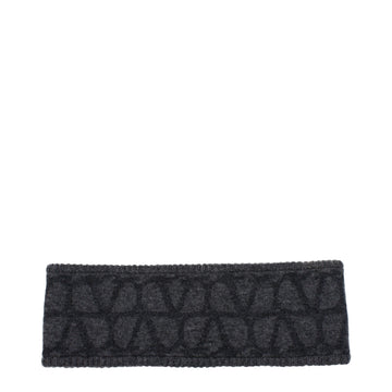 Valentino Garavani Gray Wool Headband