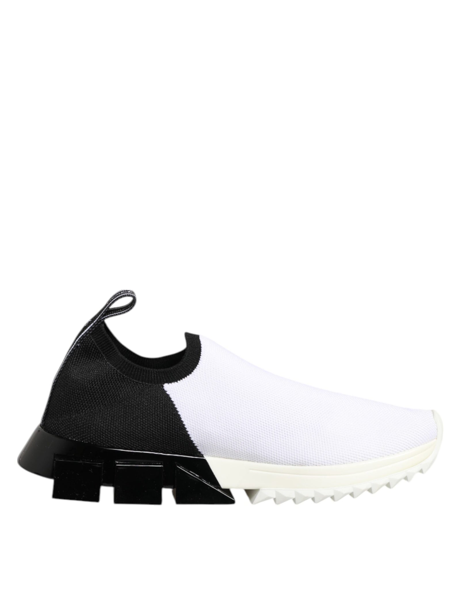 Dolce & Gabbana White Black Low Top Sorrento Sneakers Shoes