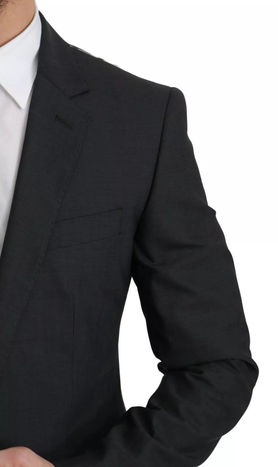 بدلة مارتيني الصوفية الرمادية من دولتشي آند غابانا بقصّة Slim Fit
