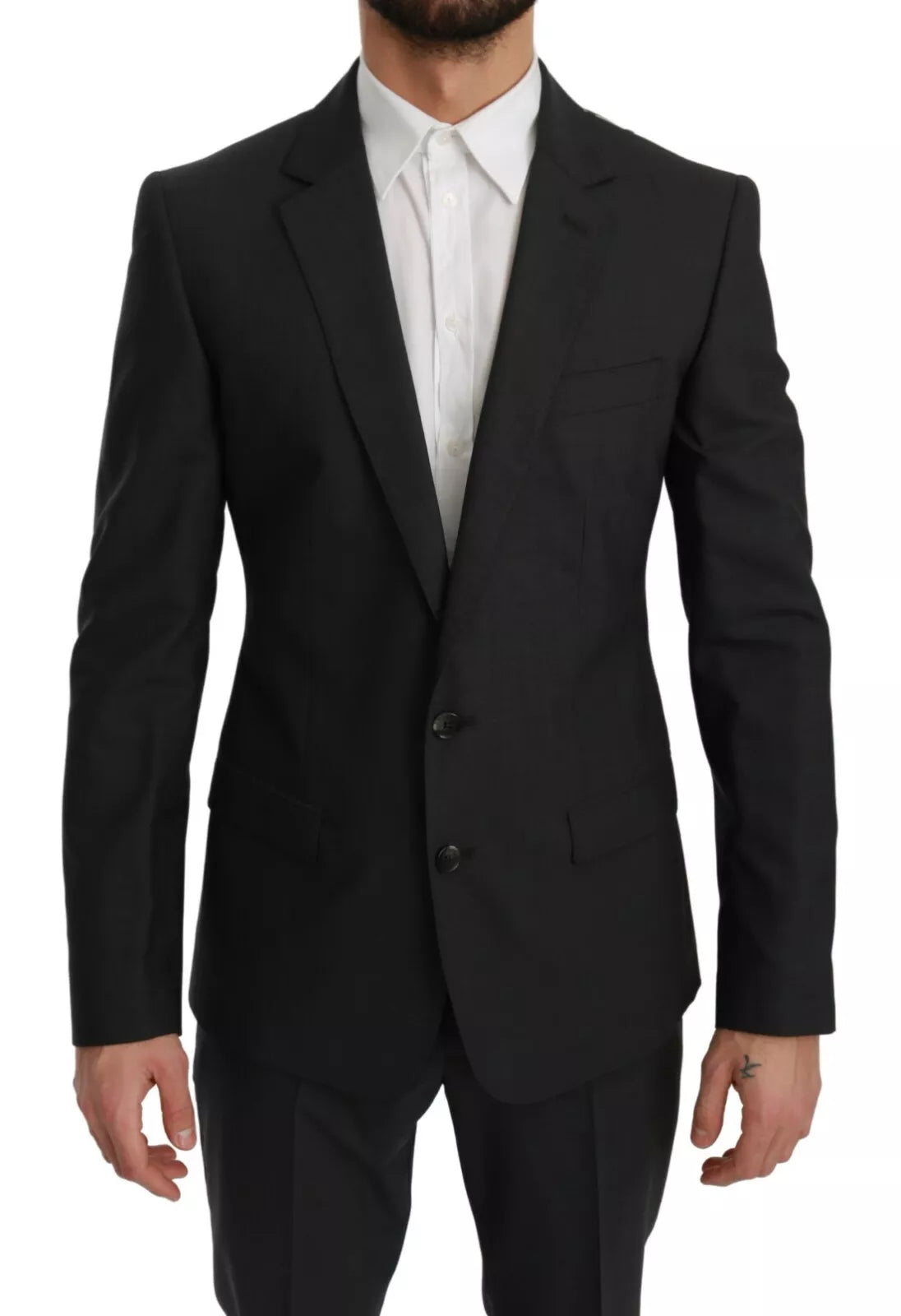 بدلة مارتيني الصوفية الرمادية من دولتشي آند غابانا بقصّة Slim Fit