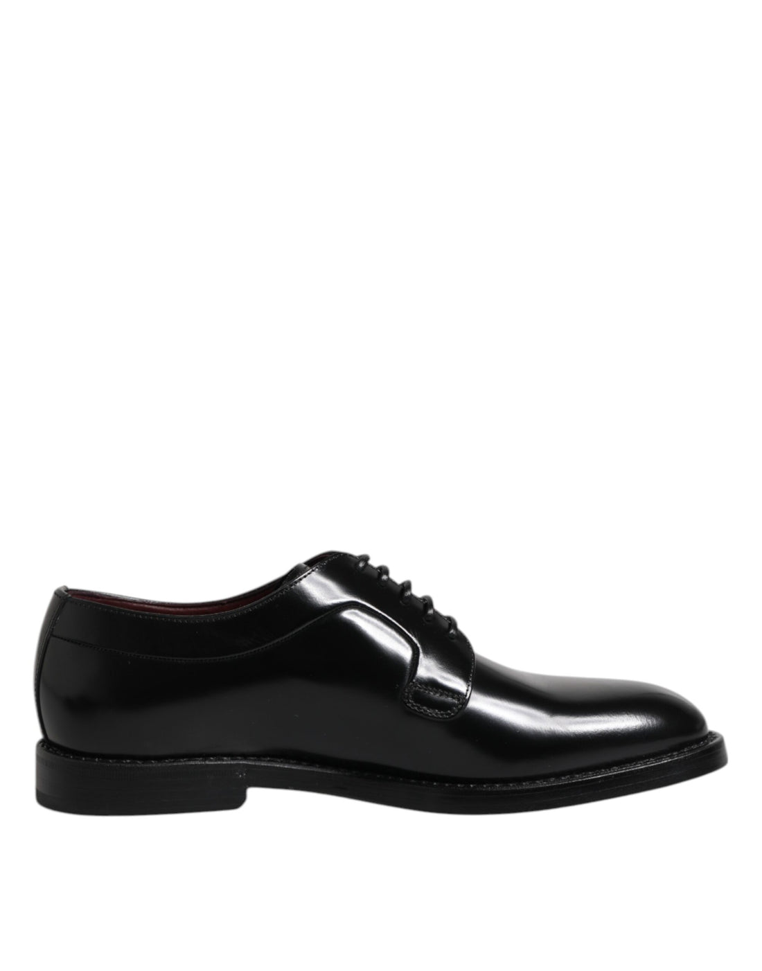 Dolce & Gabbana Black Calf Leather Lace Up Dress Shoes