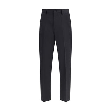 Our Legacy Black Fleece Wool Chino Pants