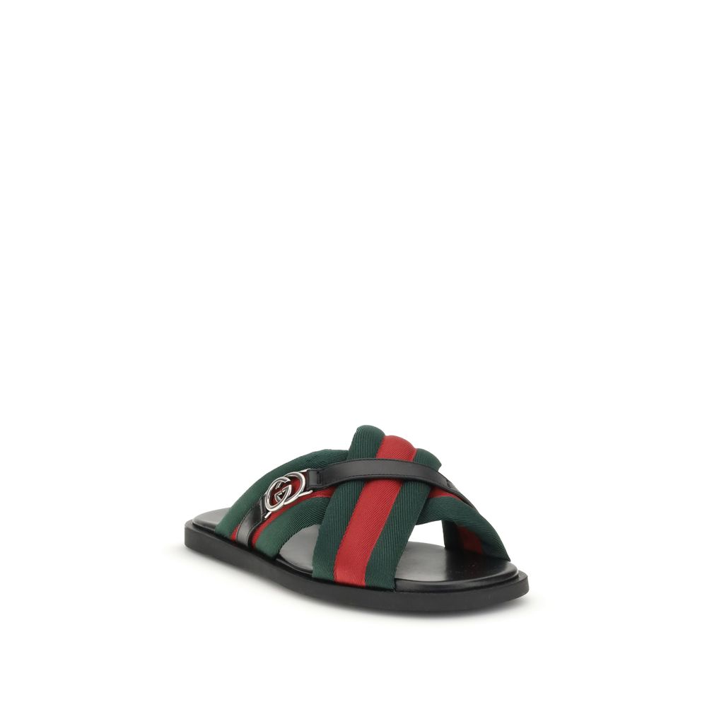 Gucci Black Polyamide Sandals