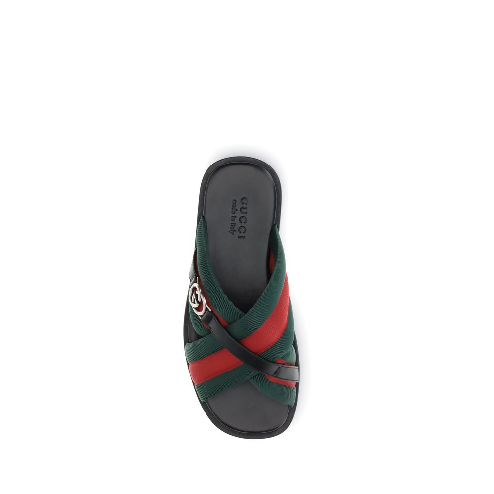 Gucci Black Polyamide Sandals