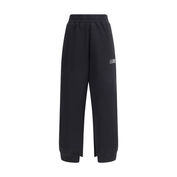MM6 Black Cotton Joggers (Workout Pants)