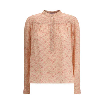 Kristina Ti Multicolor Silk Pattern Shirt