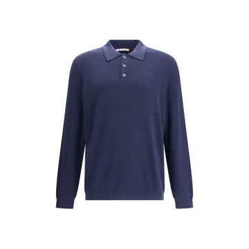 Brunello Cucinelli Blue Cotton Sweatshirt