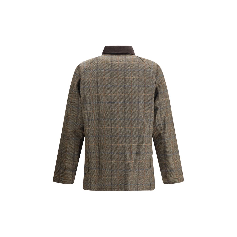Barbour Green Wool Coat