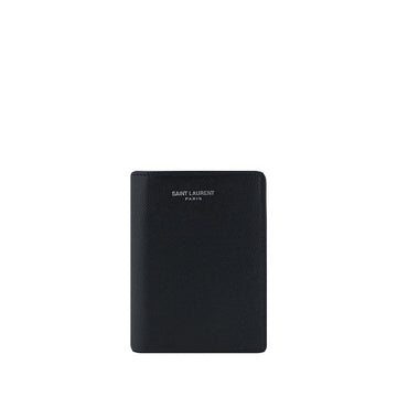 Saint Laurent Black Calf Leather Bos Taurus Wallet