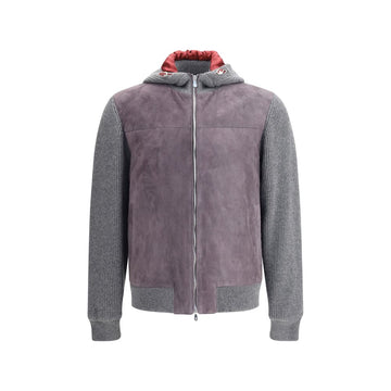 Brunello Cucinelli Gray Wool Jackets And Coat