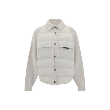 Brunello Cucinelli White Polyamide Coat