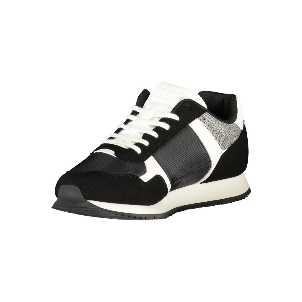Tommy Hilfiger Black Polyester Men Sneaker
