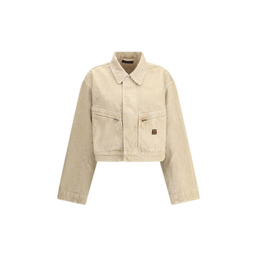 Balenciaga Beige Cotton Denim Jacket