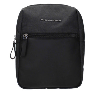 Piquadro Black Fabric Crossbody Bags