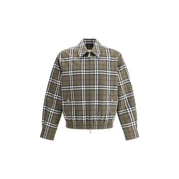 Burberry Green Wool Bomber