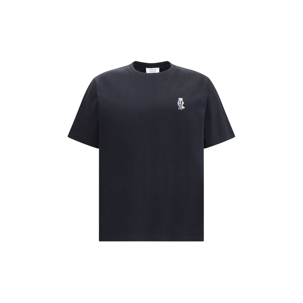 Maison Kitsuné Black Cotton T-Shirt