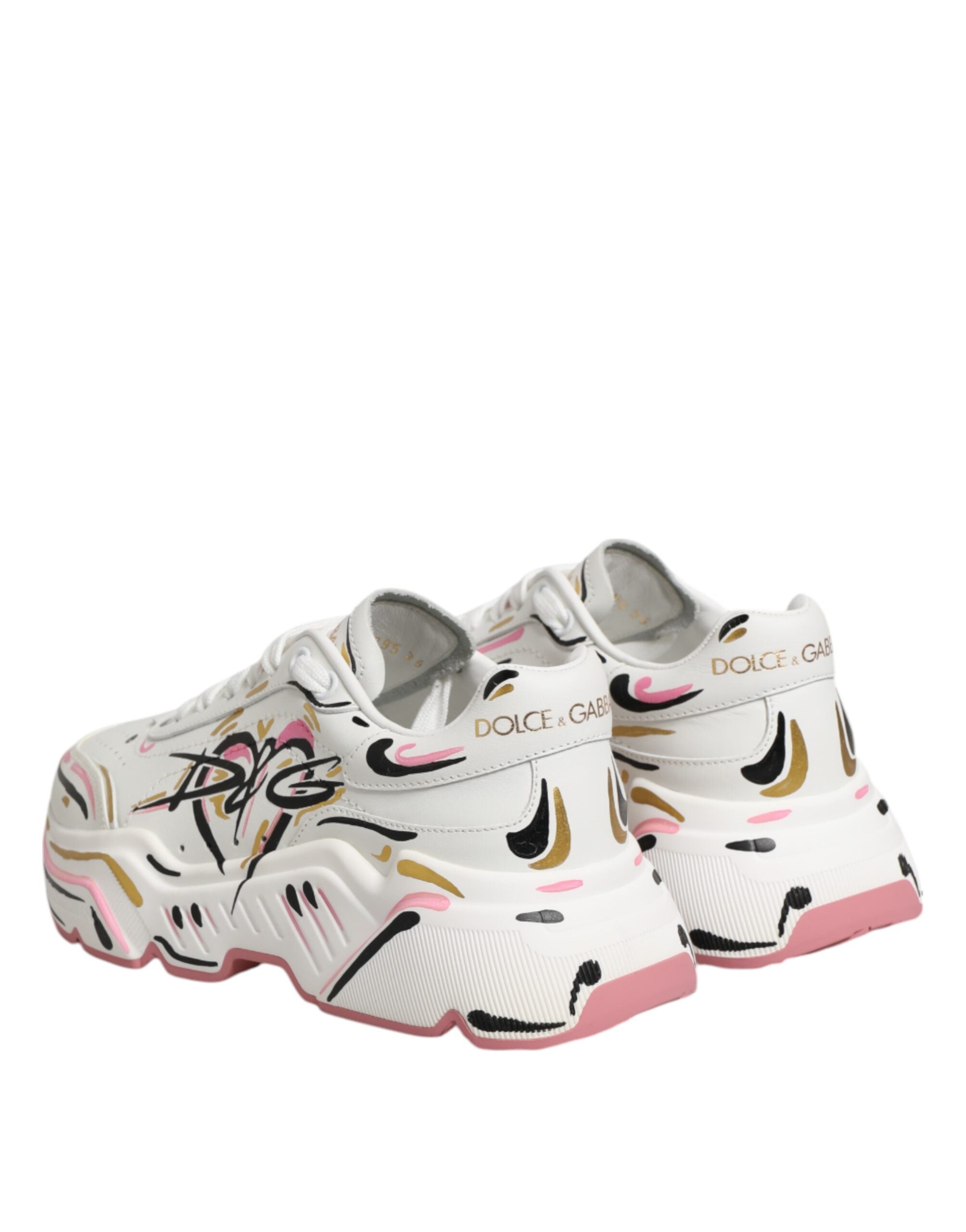 حذاء رياضي DAYMASTER متعدد الألوان مطلي يدويًا من Dolce &amp; Gabbana