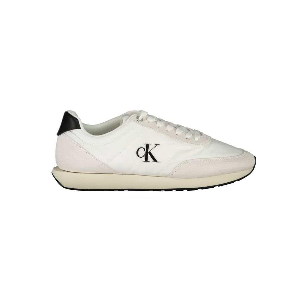 Calvin Klein White Polyester Sneaker