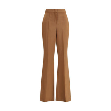 Fendi Brown Wool Flared Pants