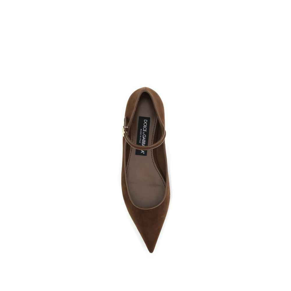 Dolce & Gabbana Suede and nappa leather Ballerinas