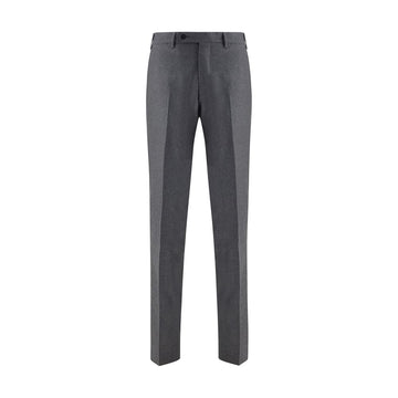 Germano Gray Fleece Wool Dress Pants