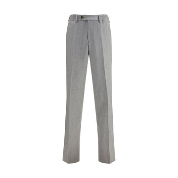 Lardini Gray Fleece Wool Chino Pants
