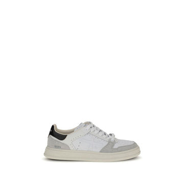 Premiata White Calf Leather Bos Taurus Low Top Sneakers