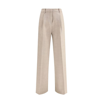 True Royal Beige Wool Casual Pants